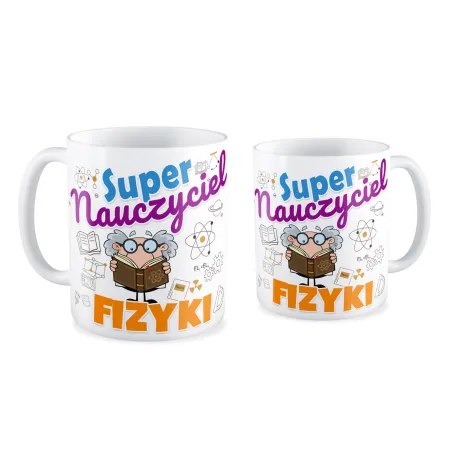 Kubek na DZIEŃ NAUCZYCIELA Super nauczyciel fizyki